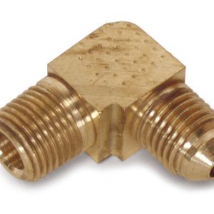 Brass 90° Elbow 1/8" Flare, 1/8" MPT