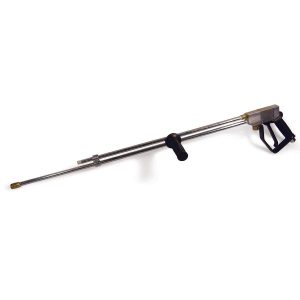 SJ3000 Double Barrel Pressure Washer Dump Gun - Stainless Steel, 36″ With Foregrip